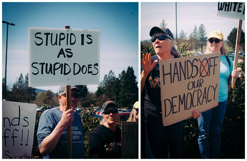 roseburg oregon stop the cuts protest