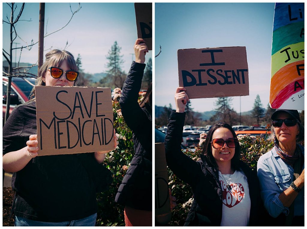 roseburg oregon stop the cuts protest