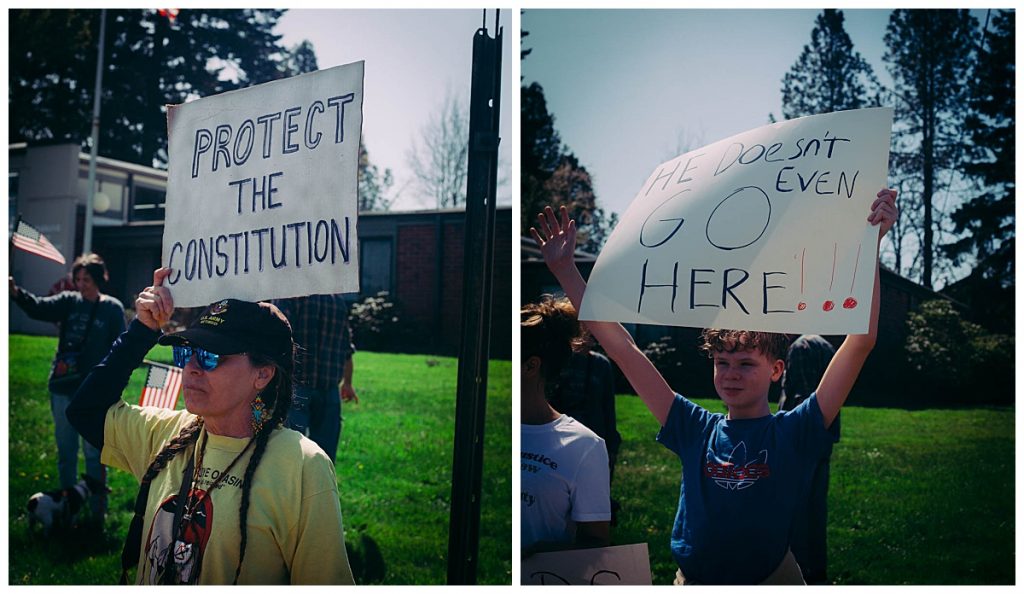 roseburg oregon stop the cuts protest