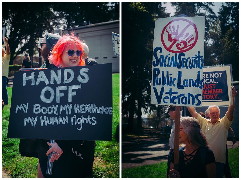 roseburg oregon stop the cuts protest