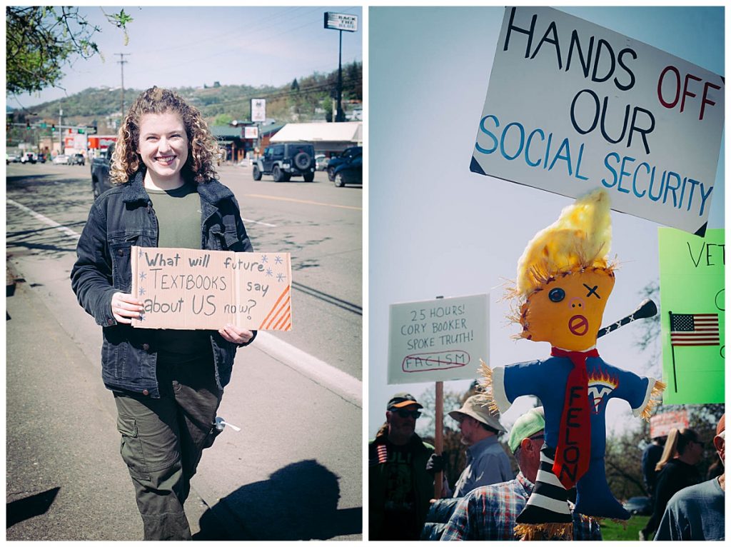 roseburg oregon stop the cuts protest