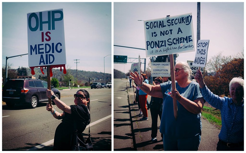 roseburg oregon stop the cuts protest