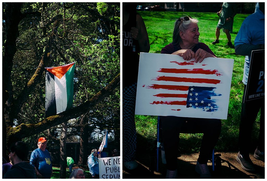 roseburg oregon stop the cuts protest
