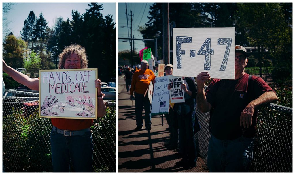 roseburg oregon stop the cuts protest