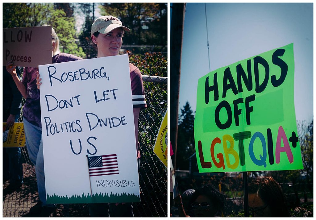 roseburg oregon stop the cuts protest