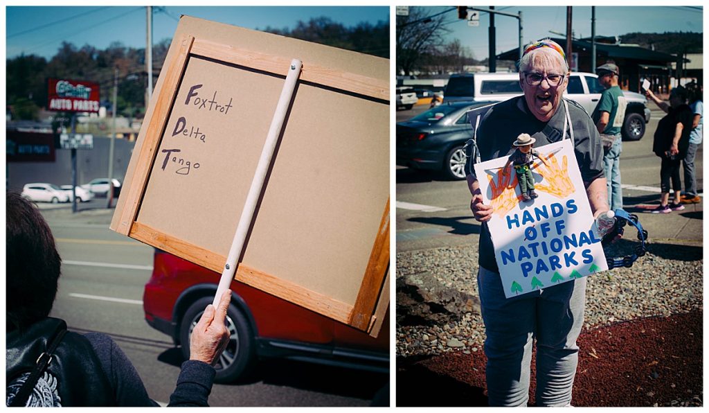 roseburg oregon stop the cuts protest